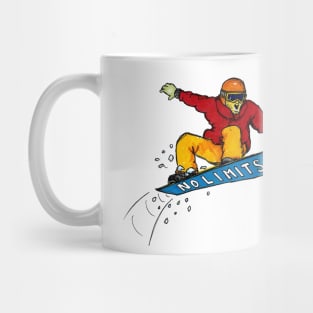 No limits snowboarder Mug